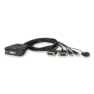 Aten KVM Switch 2-port DVI DVI USB Wired-R